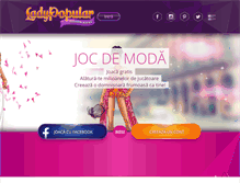 Tablet Screenshot of ladypopular.ro