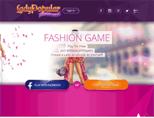 Tablet Screenshot of ladypopular.com