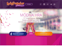 Tablet Screenshot of ladypopular.sk
